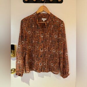 Frank & Oak floral blouse